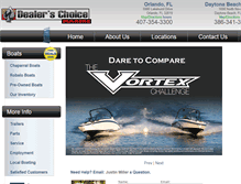 Tablet Screenshot of dealerschoicemarine.com